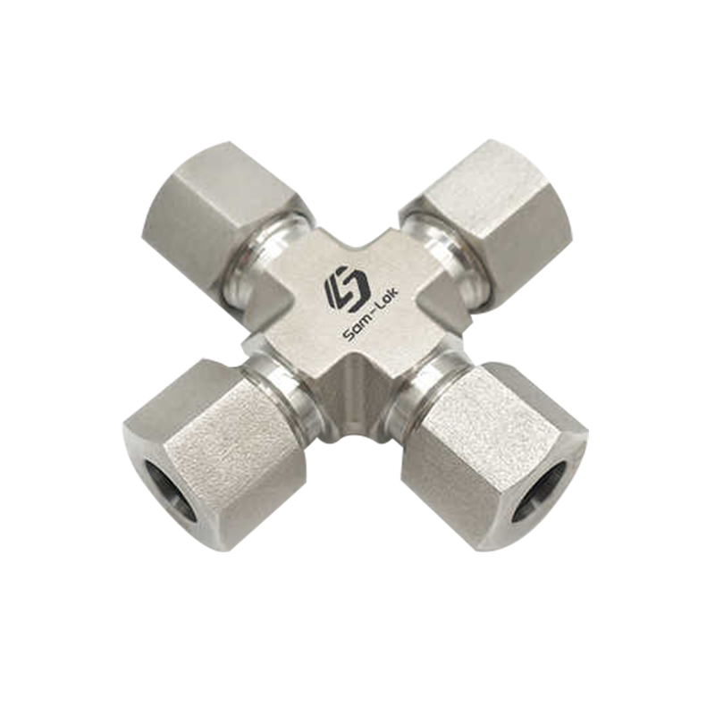 Hydraulické křížové šroubení z nerezové oceli